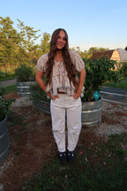 Clover Lace Ruffle Top
