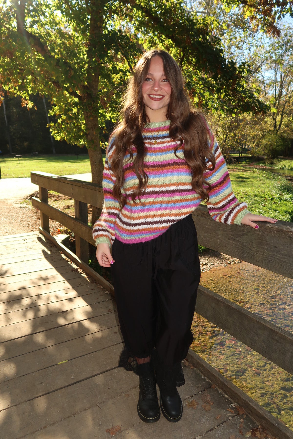 Plum Pudding Stripe Sweater