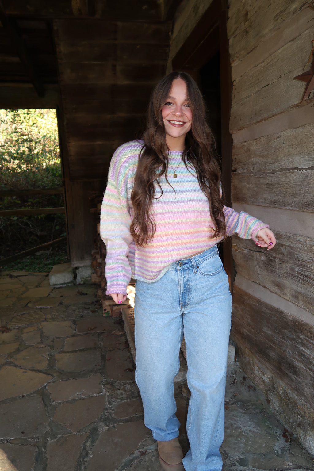Sugar Plum Stripe Sweater