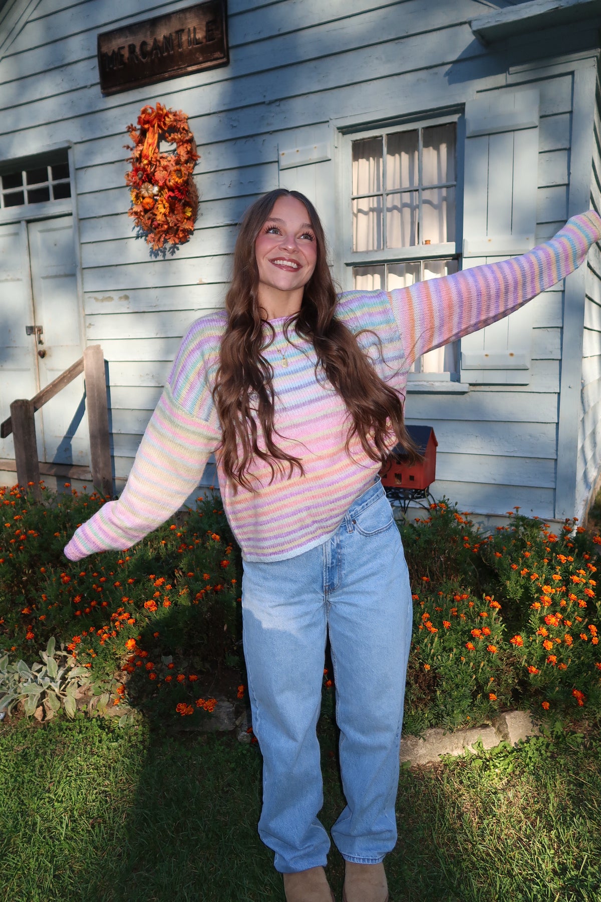Sugar Plum Stripe Sweater