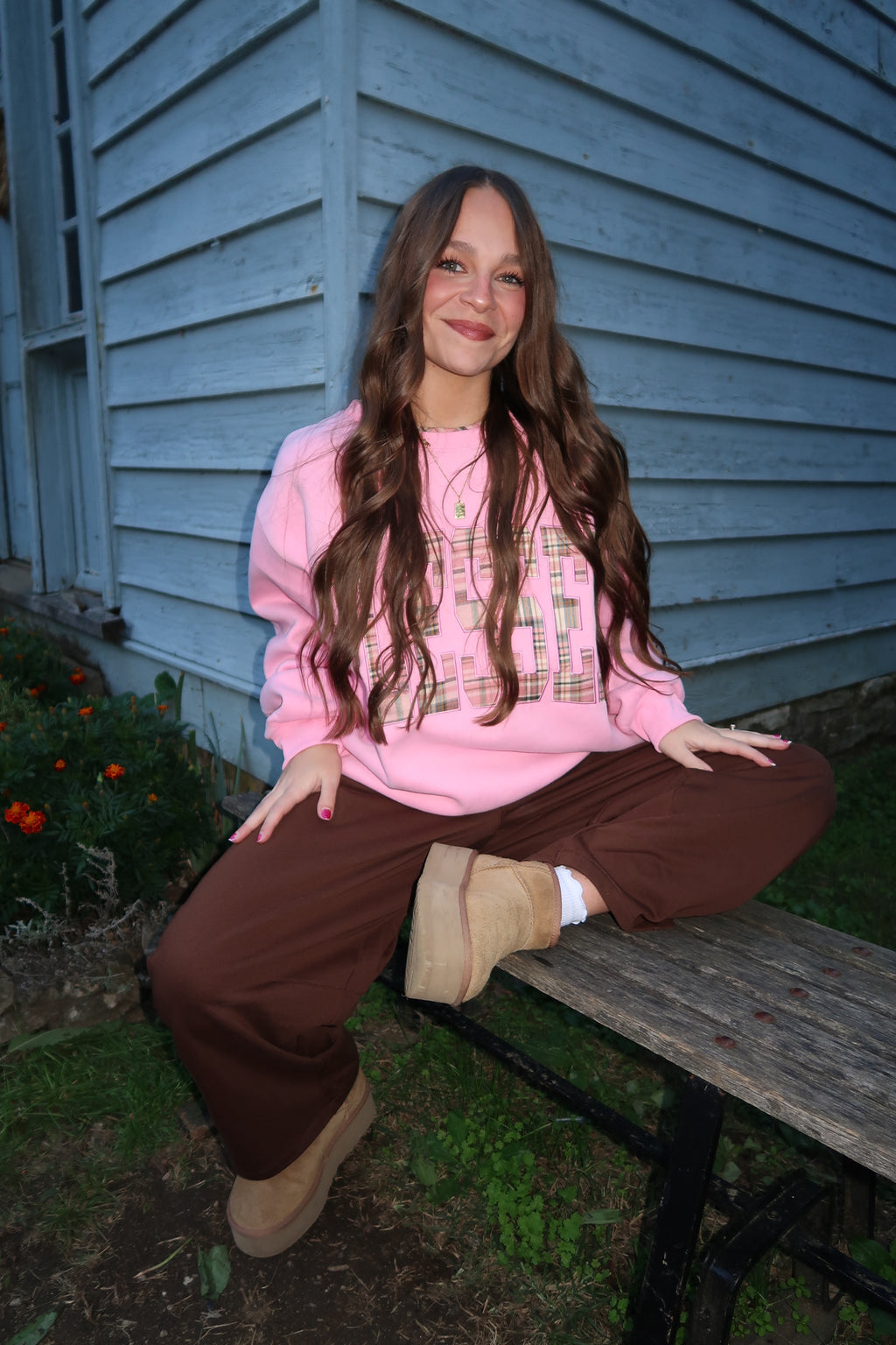 "Blessed In Plaid" Sweatshirt