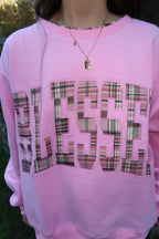 "Blessed In Plaid" Sweatshirt